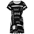 thumbnail image 3 of Funny Cooking Dress Fashion Beach Short Sleeve Dresses Female Party Printed Sundress, 3 of 7