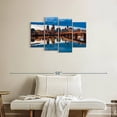 thumbnail image 2 of Elephant Stock Willamette River In Portland Wall Art - Horizontal Multi Panel Canvas - Living Room Wall Decor - City Multi Panel - Beige And Black Decor - 36" x 22", 2 of 8