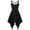 Black, variant on qolati Women's 2023 Gothic Dresses Lace Up Irregular Hem Sleeveless Punk Dress Vintage Backless High Waist Cocktail Party Dress
