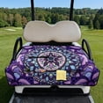 thumbnail image 2 of KUIFORTI Purple Mandala Golf Seat Covers for Cart Travel Sports Golf Cart Accessories Soft Washable Fits for EZGO, Yamaha, Club Car and More 2 Seats Golf Carts, 2 of 7