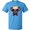 Pacific Blue, variant on Inktastic Pug Dog July 4th Patriotic Sunglasses T-Shirt