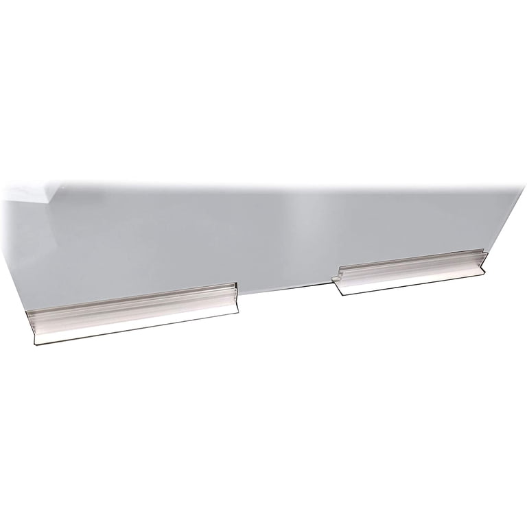3” L Self-Adhesive Sneeze Guard Holders – For Plexiglass Panels 1/8” To 1/4” Thick, 5 Pack