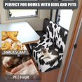 thumbnail image 5 of XYZCANDO Cow Print RV Dinette Cushion Covers Washable Furniture Covers Universal RV Accessories for Inside Bench Cushion Comfortable 2 Seat Sofa Cover Stretchable Slip Covers for Loveseat White, 5 of 7