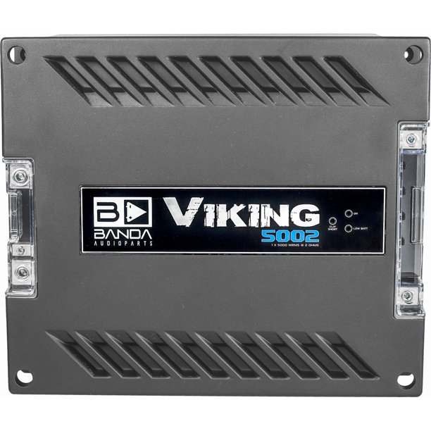 Banda VIKING5002 Viking 5002 One Channel 5000 Watts Max 2 Ohm Car