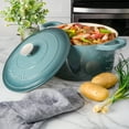 thumbnail image 3 of Crock Pot Artisan 7-Quart Round Dutch Oven - Gray, 3 of 5