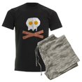 thumbnail image 6 of CafePress - Eggs Bacon Skull Men's Dark Pajamas - Men's Dark Loose Fit Cotton Pajama Set, 6 of 7