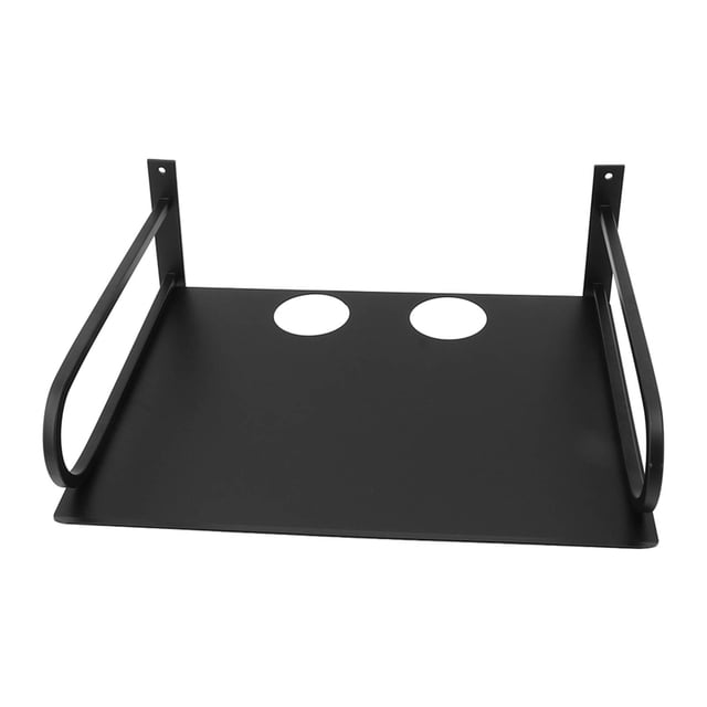 Durable Space Aluminum Wall Mounted Projector Shelf with Rounded Edges for Router TV Box DVD Player Cable Box