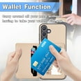 thumbnail image 2 of Feishell Back Flip Wallet Case for Samsung Galaxy S25 Plus,Drop Protection Luxury PU Leather Magnetic Closure RFID Blocking Card Slots Flip Kickstand Support Car Mount Phone Case for Women Men,Green, 2 of 8