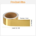 thumbnail image 2 of Uxcell 2" x 39ft Cinta de Borde de Espejo de Papel de Aluminio Autoadhesiva, Oro Cepillado, 2 of 7
