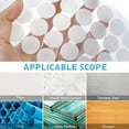 thumbnail image 3 of 500 Velcro points, 20mm Velcro points, adhesive points, Velcro, self-adhesive, white, 3 of 6