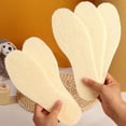 thumbnail image 3 of Plantillas gruesas y cálidas de lana para hombre y mujer, plantillas de lana de piel de oveja Natural, almohadillas térmicas cortables para zapatos, suelas interiores, 1-5 pares, 3 of 5