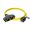 Yellow, variant on Maximm 3-Foot Extension Cord, 3-Outlet Power Splitter, 14-Gauge SJTW Indoor Heavy Duty Cable, Green