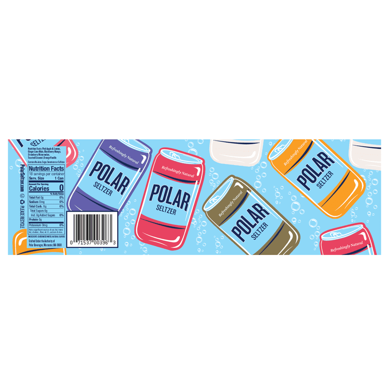 Polar Seltzer Variety Pack, 12 fl oz, 18 Cans photo 4