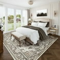 thumbnail image 6 of BERTHMEER 6'x9' Washable Area Rugs for Living Room Bedroom Kitchen Rugs Non Slip Brown Vintage Traditional Gray Carpets Office Farmhouse Dorm Dining Room Oriental Distressed Rugs, 6 of 6