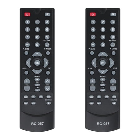 2-Pack RC-057 Remote Control Replacement - Compatible with Coby TFTV2425 TV