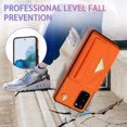 thumbnail image 6 of Phone Case for Samsung Galaxy S20 Plus S20+ 5G Wallet Cell Cover with Card Holder Stand Shoulder Crossbody Strap Long Lanyard Leather S20+5G S20plus 20S + S2O S 20 20+ G5 Women Girls Orange, 6 of 11