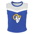 thumbnail image 2 of Girls Preschool Royal Los Angeles Rams Spirit Cheerleader Two-Piece Set with Bloomers, 2 of 4