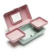 Caboodles Pretty In Petite Classic Cosmetic Case, Sage Marble/Pale Pink