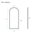 thumbnail image 5 of Porte 34 x 76 Framed Fixed 3/8 in. (10mm) Clear Tempered Glass Shower Door with Black Matte Frame, 5 of 6