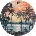 thumbnail image 5 of Wall Clock Palm Tree 10 Inch Silent Non Ticking Quality Quartz Battery Operated Digital Round Easy to Read for Home Office Kitchen Home Decor, 5 of 7