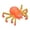 Orange, variant on Orange Clicking Sound Fidget Spider Toy For Kids Diy Chain Stress Relieving Transformable Animal Play