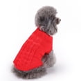 thumbnail image 5 of Dog Sweater for Small Medium Dogs, Warm Comfortable Winter Pet Clothes, Cute Knitted Sleeveless Pet Sweaters for Puppies, Cats, Dog Apparel & Accessories(XS,Red), 5 of 9