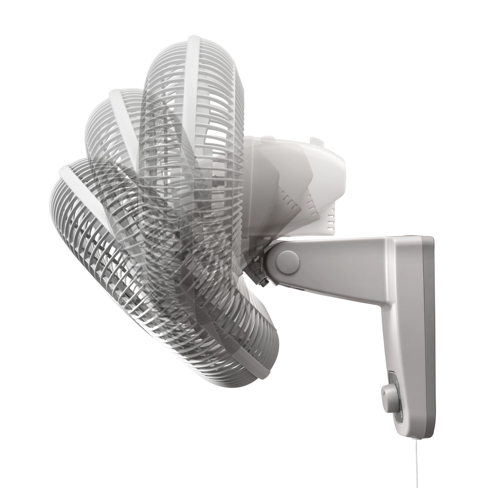 Lasko 12" Oscillating Wall mount Fan with Anti-Rust Grills, White, M12900