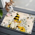 thumbnail image 4 of Rectangle Area Rug 2x3ft,Farm Bee Gnome Daisy Flower Washable Carpet Non-Slip Runner Accent Rugs Indoor Floor Mat for Bedroom Living Room Decor,Vintage Letter, 4 of 9
