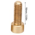 thumbnail image 4 of Tornillo De Casquete, Tornillo De Cabeza Hexagonal De Superficie Lisa, Suministros Industriales Material De Cobre Puro Sujetador Hardware Para Herramientas De Hardware Industrial Fyydes M6x16mm, 4 of 8
