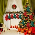 thumbnail image 7 of 12 Pcs Christmas Mini Stockings Xmas Classic Stocking Small Hanging Christmas Fireplace Decoration for Holiday Party, 7 of 7