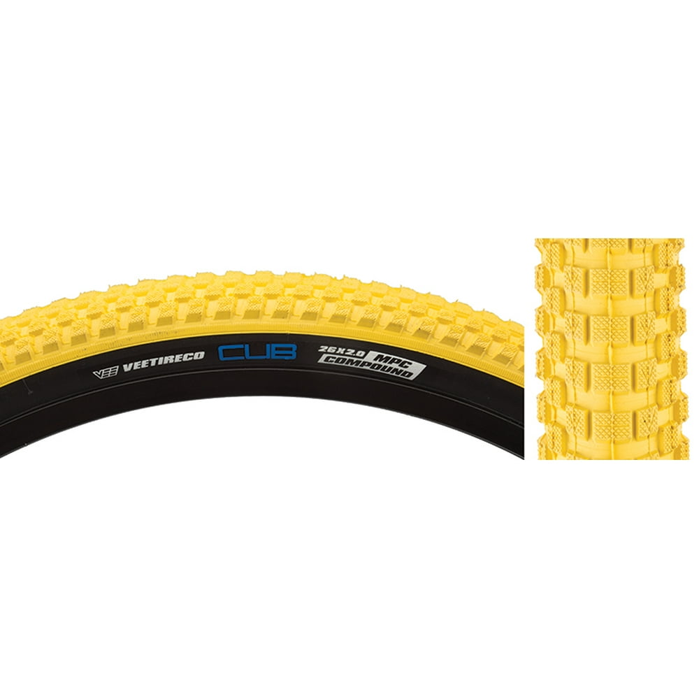 SE Bikes Cub Bicycle Tire 26 x 2.0 Yellow B34431