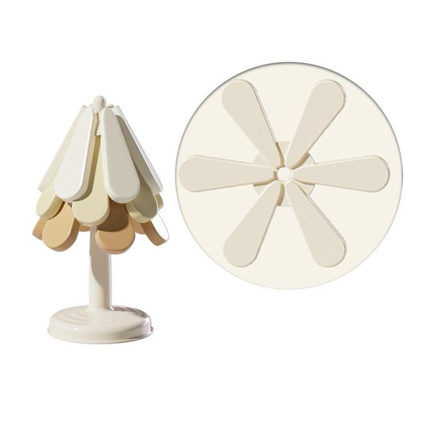 CAIROYAR Salvamanteles de silicona para platos calientes, juego de salvamanteles con forma de árbol de Navidad, posavasos apilables con soporte, decoración creativa para el hogar, regalo de inauguraci