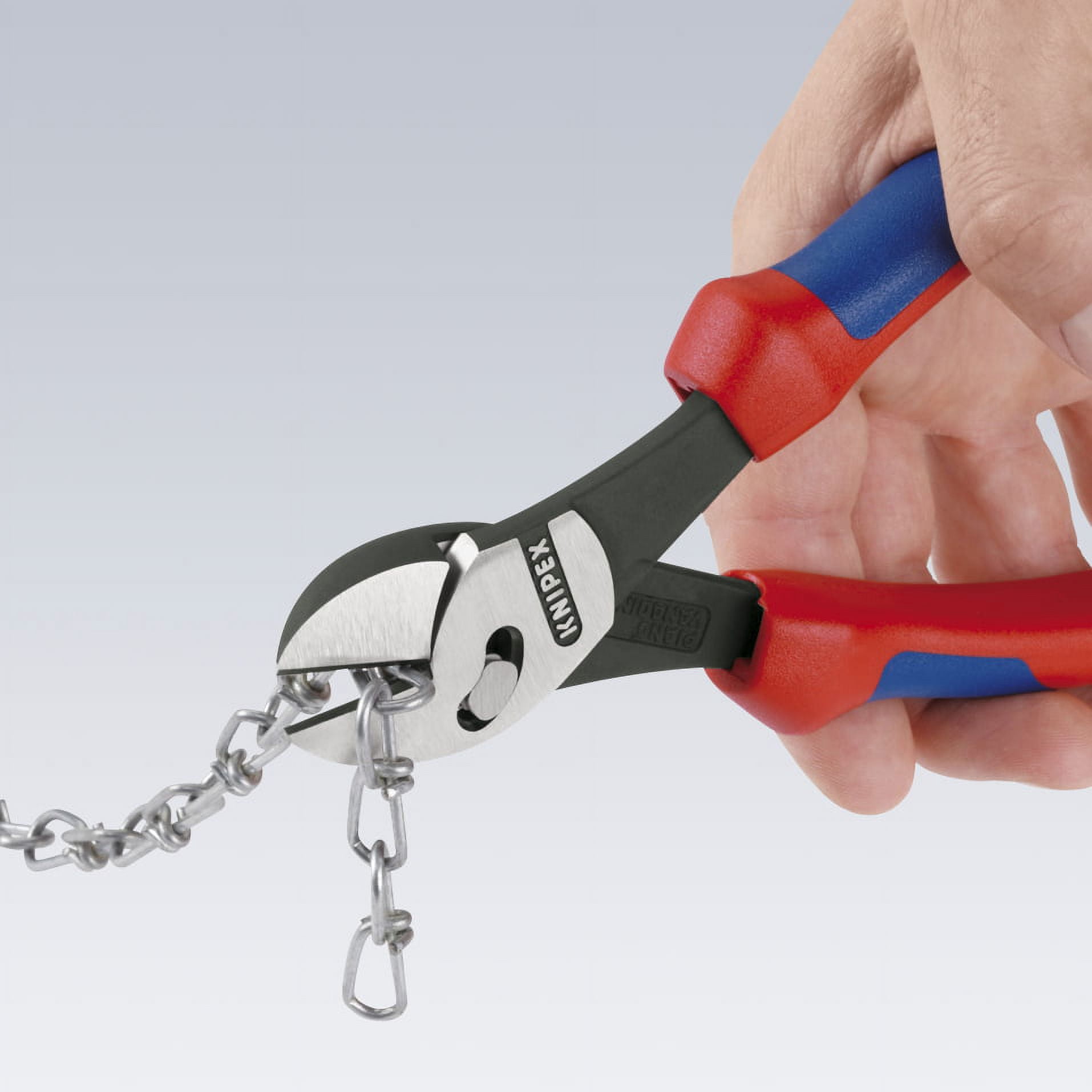 KNIPEX Tools 73 72 180 BK, TwinForce High Leverage Diagonal Cutters with Comfort Grip Handle