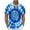 Sky Blue B, variant on flyskyup Tie Dye Shirts for Mens Lapel Short Sleeve Button Down Regular Trendy Blouses Lightweight Beach Summer Casual Tops