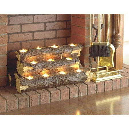 Free Shipping. Buy Southern Enterprise Burning Log Fireplace Candelabra at Walmart.com