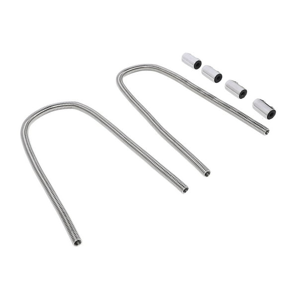 44in Radiator Hose Kit with Cap Clamp Stainless Steel Efficient Flexible Rustproof Radiator Flexible Coolant Hose Kit Universal Fit Coolant Water Hose Kit