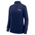 thumbnail image 2 of Women's Logo Athletic Navy New England Patriots Velocity Quarter-Zip Jacket, 2 of 3