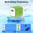 thumbnail image 3 of Charger Block Fast Charging,HopePow 4Pack USB Wall Charger Adapter Plug 5V/1A Wall Charger Block Fast Charging Block Brick Base Cube Cell Phone Charger Block Usb/Type C for android Charger, 3 of 6