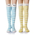 thumbnail image 1 of FFIY Chaussettes Hautes en Velours Corail Doux pour Femmes, 1 of 5