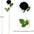 thumbnail image 4 of 12PCS Artificial Roses Silk Flowers Fake Roses Bouquet Long Stem for Home Wedding Decoration Party (Wine), 4 of 4