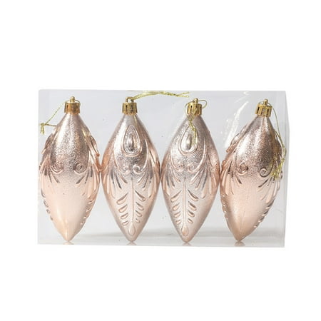 

Eastshop 4Pcs Christmas Tree Pendants Pine Cone Decorative Adorable Multipurpose Hanging Christmas Tree Decoration for Party