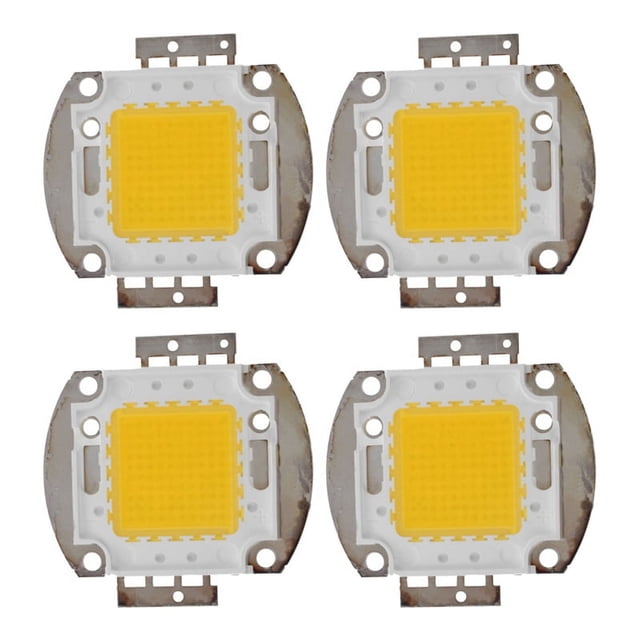 4X 100W LED Iluminacion Luz DIY Chip de Alta Potencia Blanco Calido