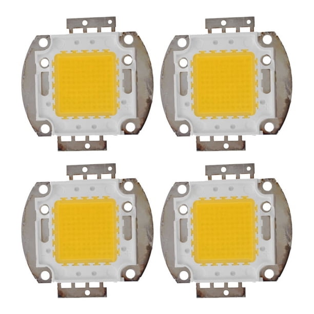 4X 100W LED Iluminacion Luz DIY Chip de Alta Potencia Blanco Calido