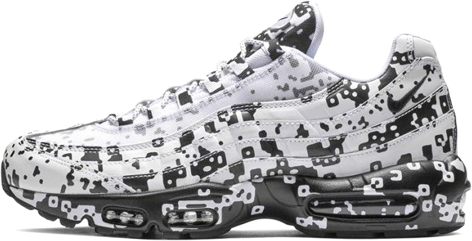Nike Air Max 95 / C.E. Mens Shoes Athletic Fashion Sneakers 9.5 White Black راوتر الجديد