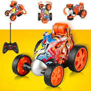 Remote Control Car - 360 Degree Rotation Racing Car, Rc Stunt Car Toy for Toddlers, Kids, Boys Girls