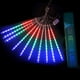 thumbnail image 1 of Xihbxyly Luces Led para Fiestas de 30 Cm, Efecto Lluvia Multicolor, Decoración de Jardín Exterior, Árbol de Navidad, Iluminación para Bodas y Eventos, Ahorro de Energía, Juego de 10 Tubos, Cable de A, 1 of 7