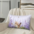 thumbnail image 5 of Sikiie Kitten and butterfly Print Plush Pillow Cover, Wrinkle-proof and Stain-resistant Pillow Protector without Pillow Core, Home Decoration-20"x30", 5 of 6