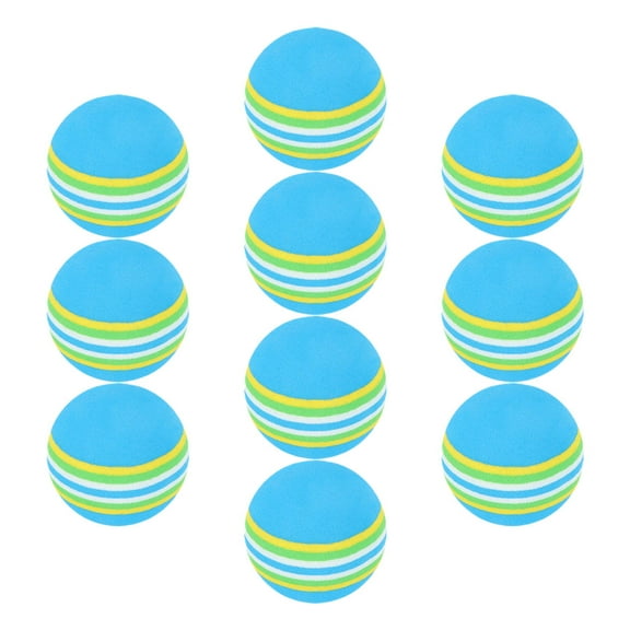 Raindrops 10Pcs Soft Golf Balls Practice Toys Colorful EVA Indoor Use for Pet Owners