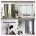 thumbnail image 3 of Dwell Studio Adjustable Window Curtain Rod, 3/4" Iron Material, Adjustable 20-120 Inch Kit, Matte Black, 3 of 8