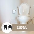thumbnail image 4 of FESTFENDS 10Pcs Universal Black Toilet Flapper Valve Easy Install Water-Saving Toilet Tank Seal, 4 of 8